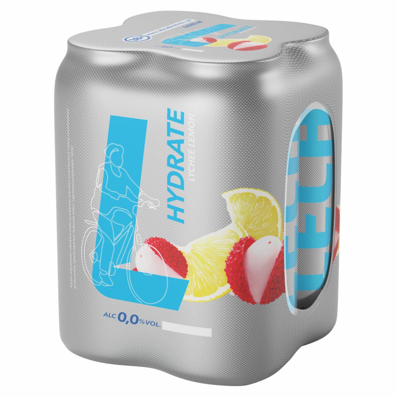 Zdjęcia - Lech Hydrate Piwo bezalkoholowe o smaku liczi i cytryny 2 l (4 x 0,5 l)