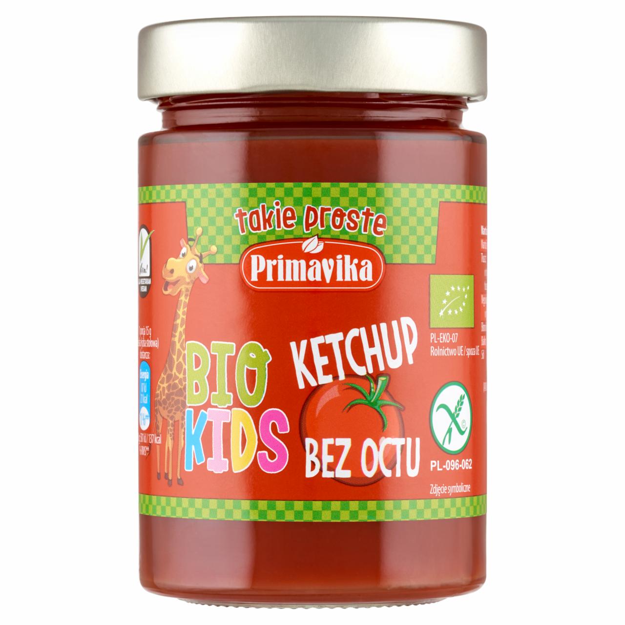 Zdjęcia - Primavika Bio Kids Ketchup bez octu 315 g