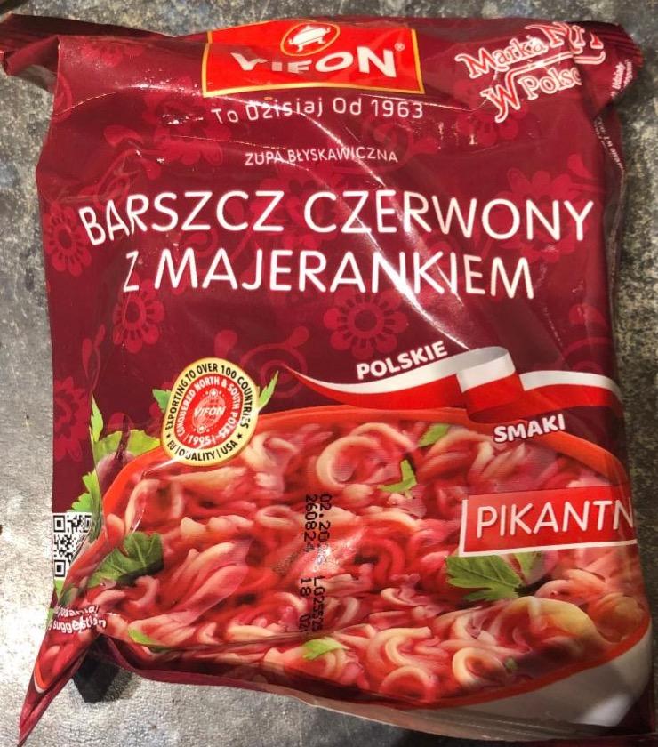 Zdjęcia - Barszcz czerwony z majerankiem pikantna Vifon