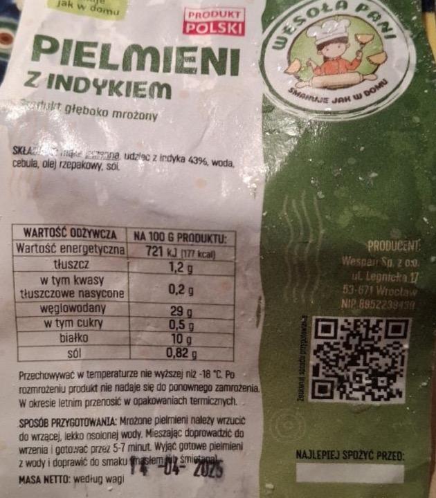 Zdjęcia - Pielmieni z indykiem Wesoła Pani