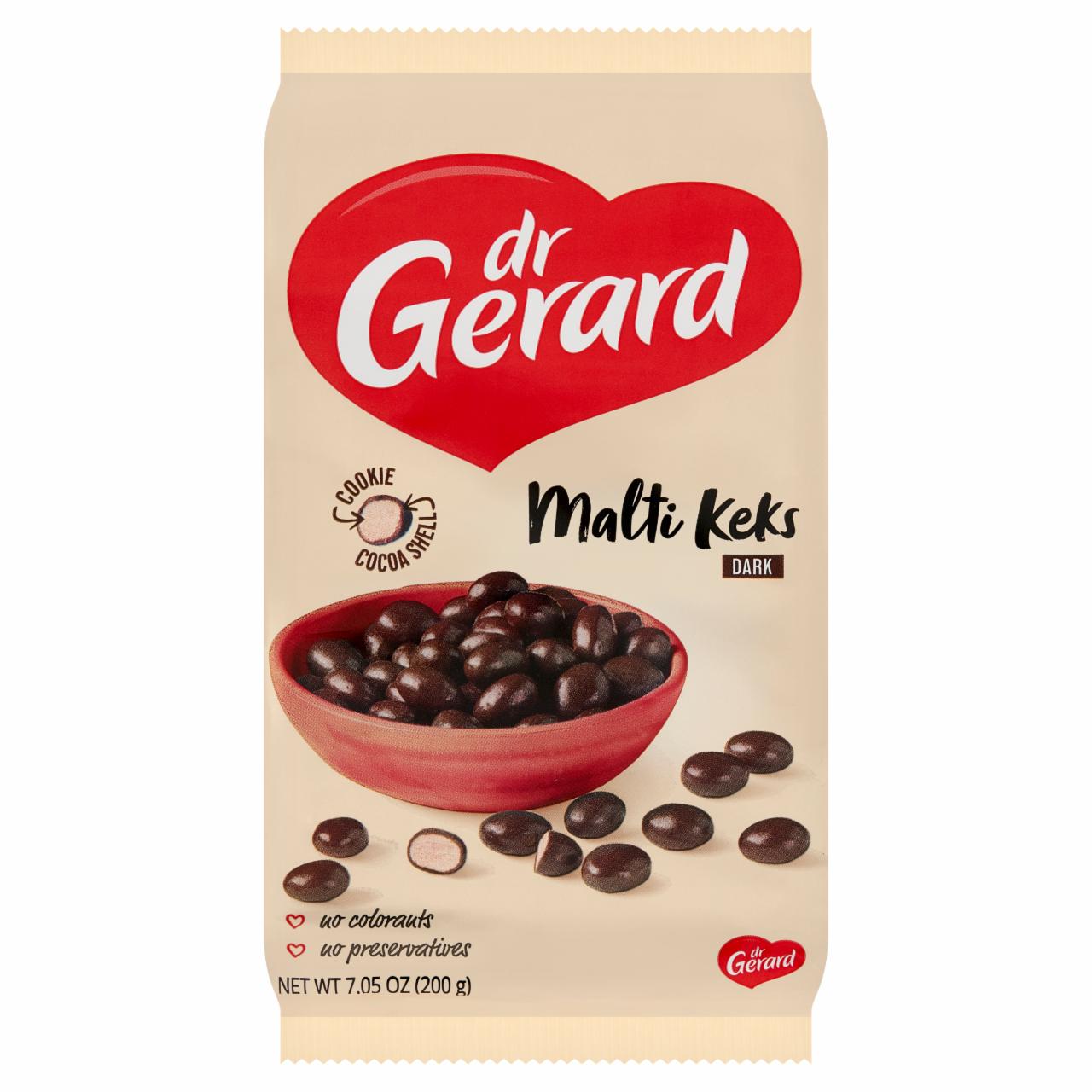 Zdjęcia - dr Gerard Malti Keks Dark Herbatniki w kakaowej skorupce 200 g