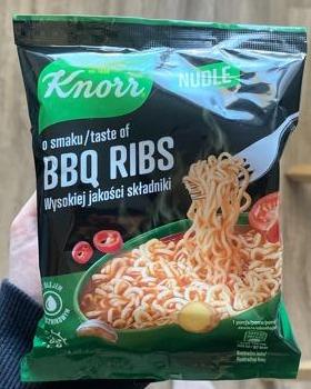 Zdjęcia - Knorr Nudle o smaku BBQ Ribs 66 g