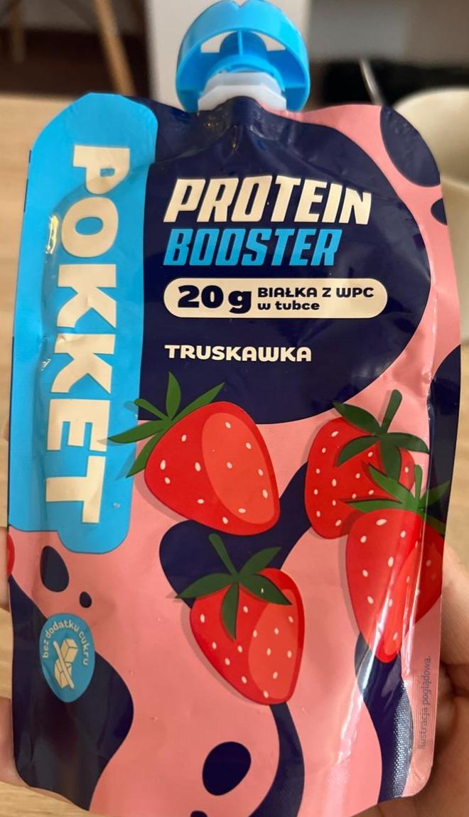 Zdjęcia - Protein booster truskawka Pokket