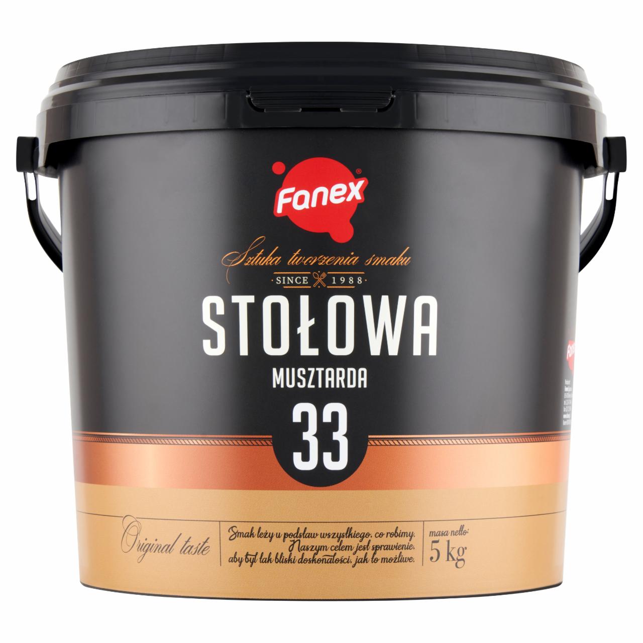 Zdjęcia - Fanex Musztarda stołowa 5 kg