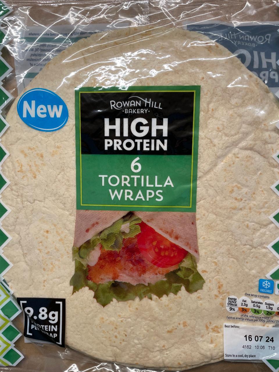 Zdjęcia - High protein 6 tortilla wraps Rowan Hill Bakery