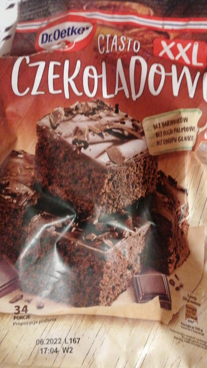 Zdjęcia - Dr. Oetker Ciasto czekoladowe XXL 671 g