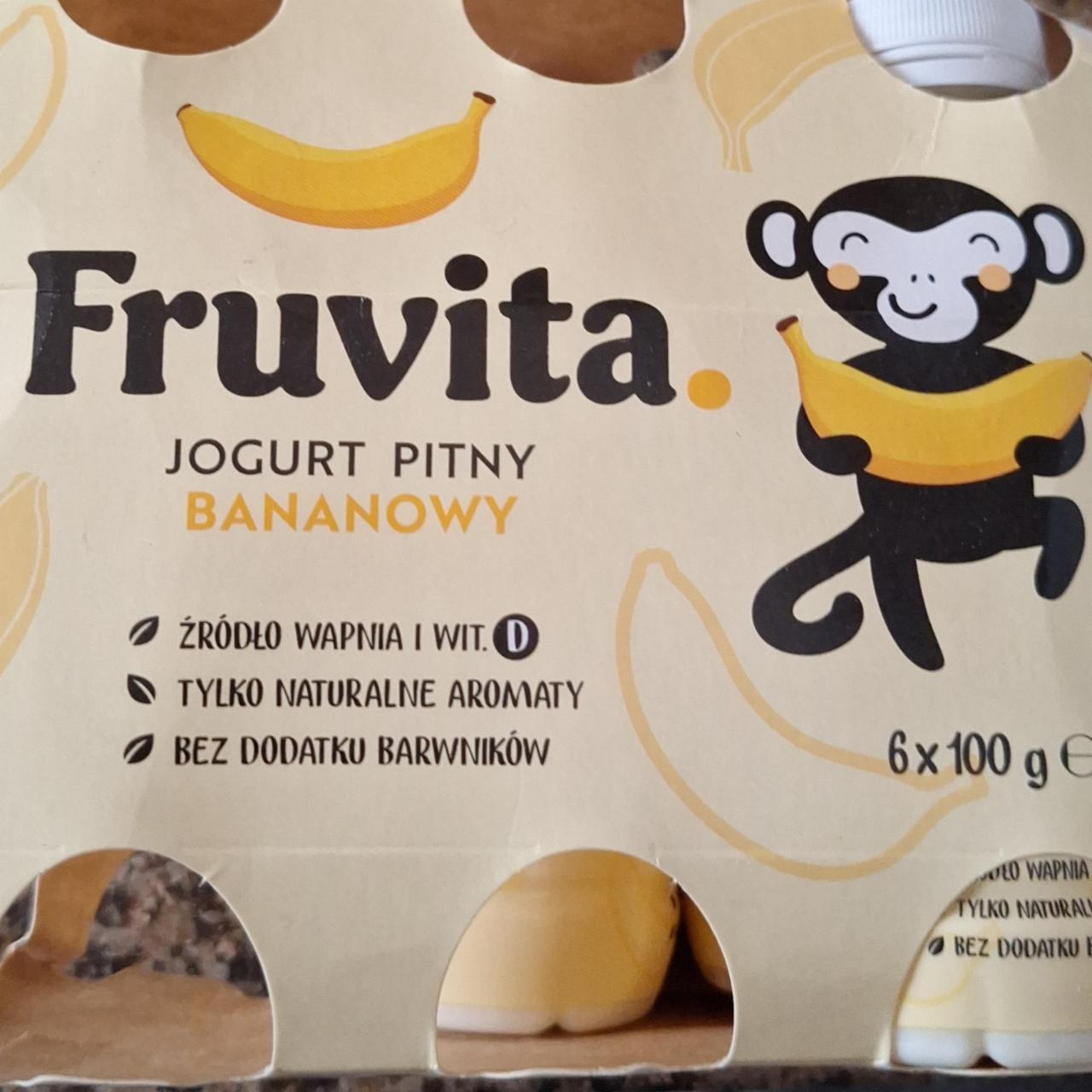 Zdjęcia - Jogurt pitny Bananowy FruVita