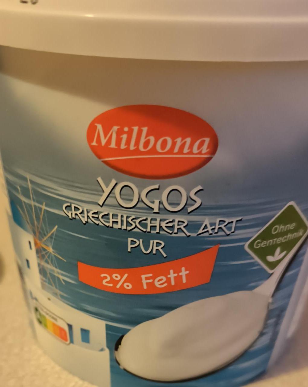 Zdjęcia - Yogos griechidscher art 2% fett Milbona