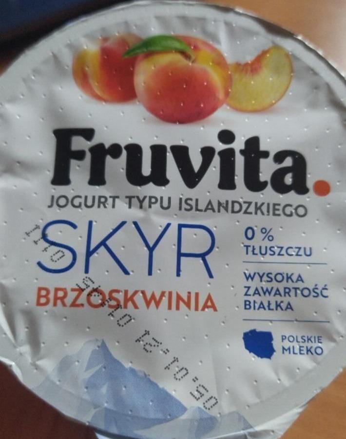 Zdjęcia - Jogurt typu islandzkiego skyr brzoskwinia Fruvita