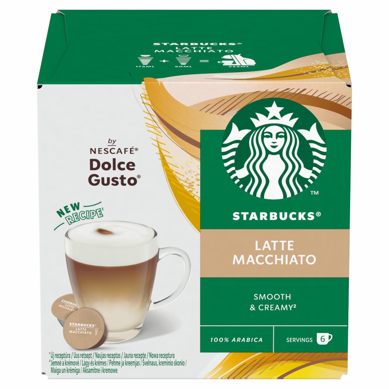 Zdjęcia - STARBUCKS by Nescafé Dolce Gusto Latte Macchiato Palona kawa mielona 129 g (6 x 16 g + 6 x 5,5 g)