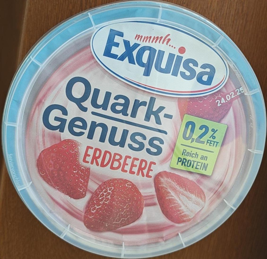 Zdjęcia - Quark Genuss erdbeere Exquisa