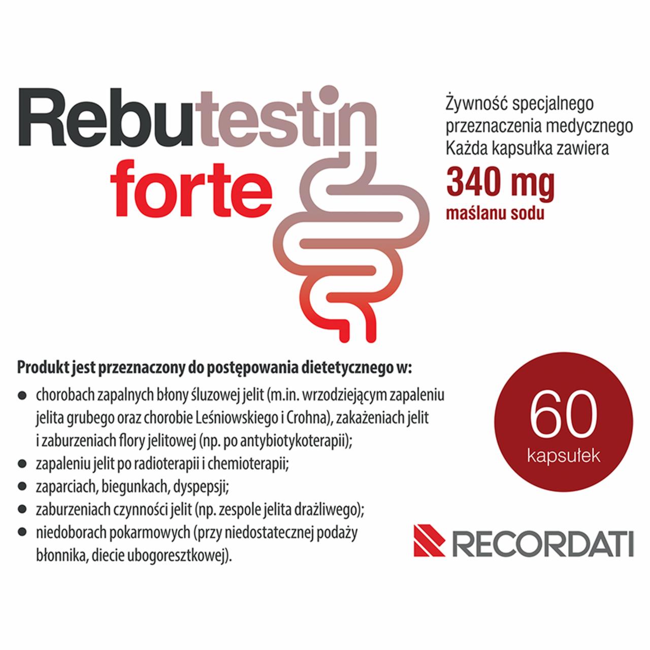 Zdjęcia - Rebutestin Forte Żywność specjalnego przeznaczenia medycznego 48,9 g (60 sztuk)