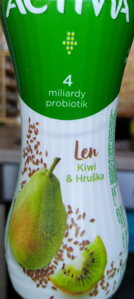 Zdjęcia - Activia Jogurt siemię lniane gruszka kiwi Danone