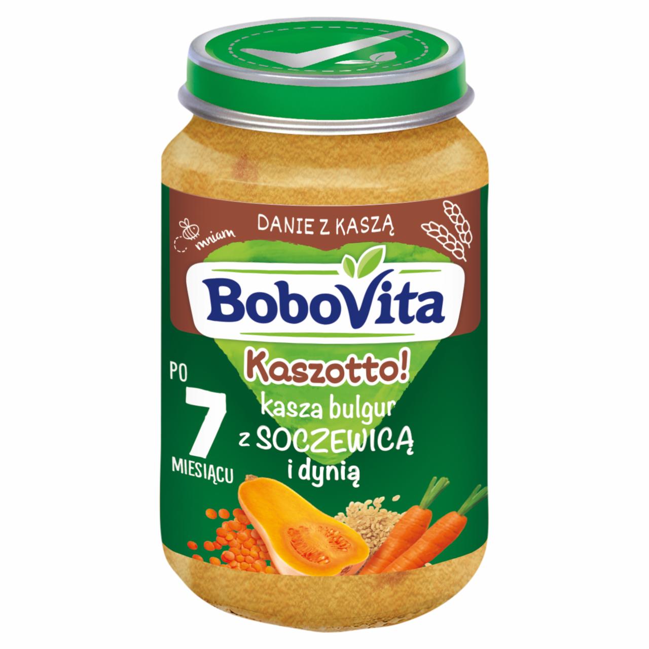 Zdjęcia - BoboVita Kaszotto! Kasza bulgur z soczewicą i dynią po 7 miesiącu 190 g