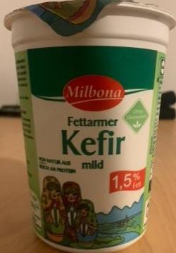 Zdjęcia - Fettarmer Kefir mild 1,5% Fett Milbona