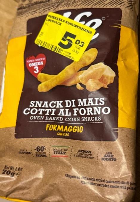 Zdjęcia - Snack di mais cotti al forno formaggio cheese Life