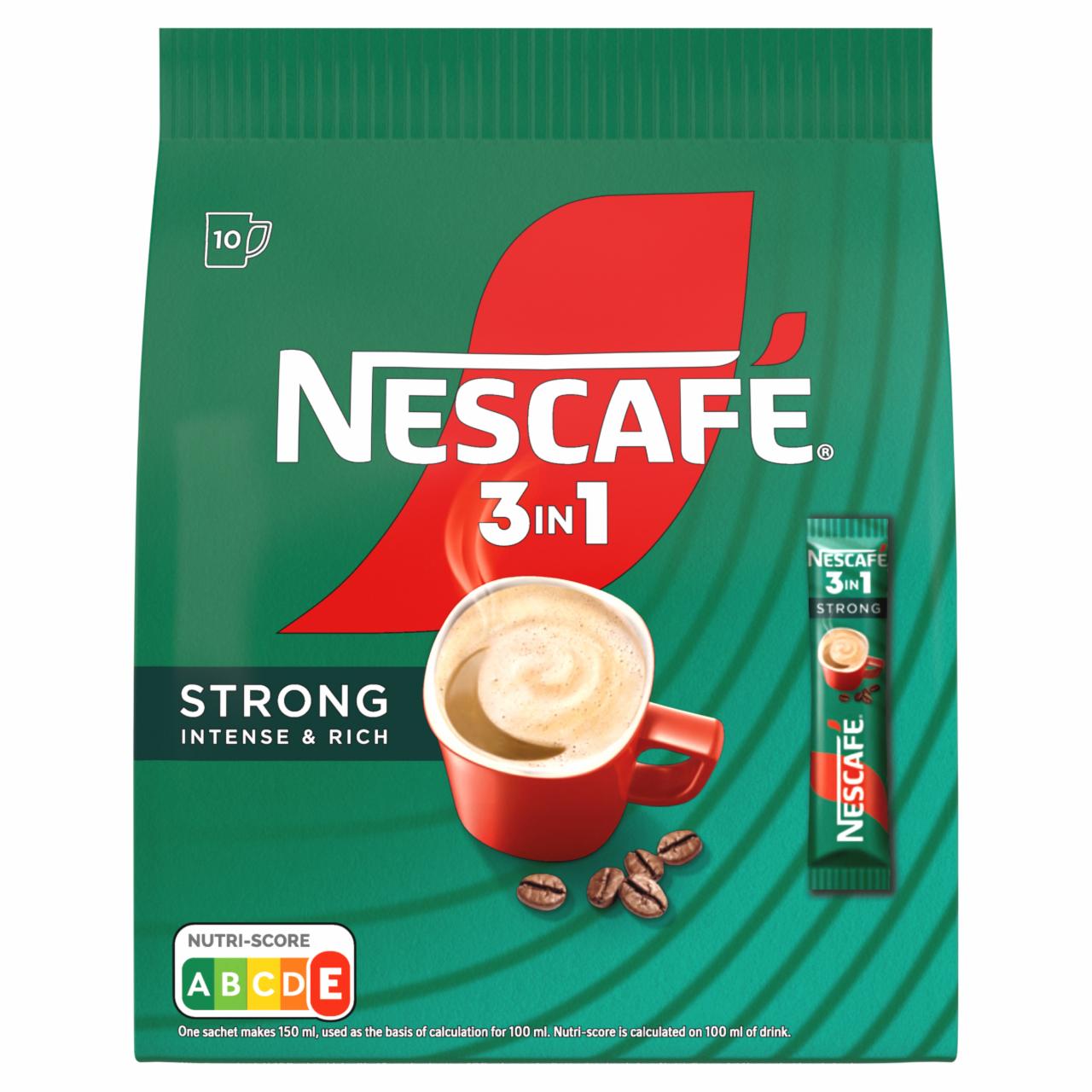 Zdjęcia - Nescafé 3in1 Strong Rozpuszczalny napój kawowy 160 g (10 x 16 g)