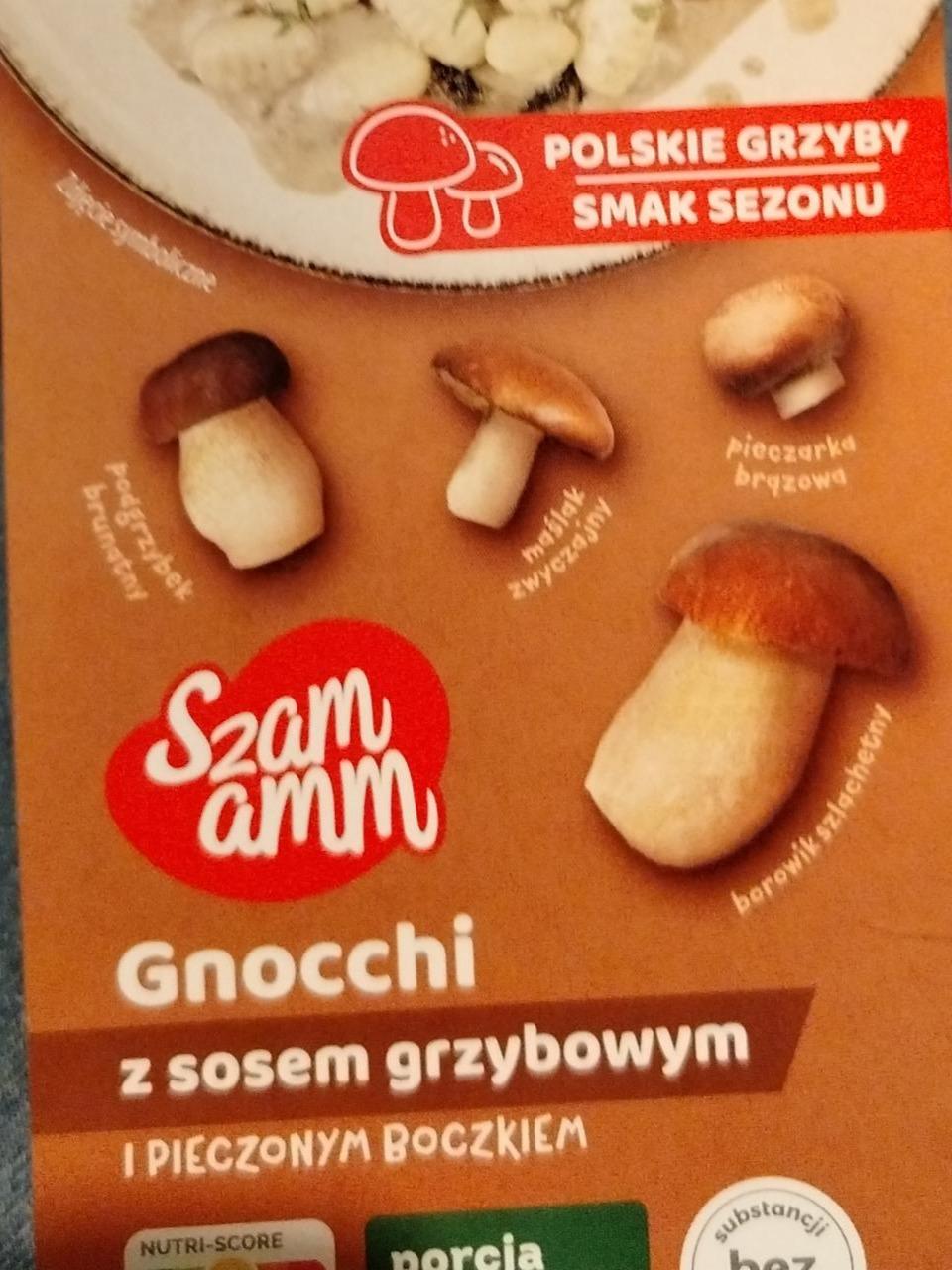 Zdjęcia - Gnocchi z sosem grzybowym i pieczonym boczkiem Szam amm