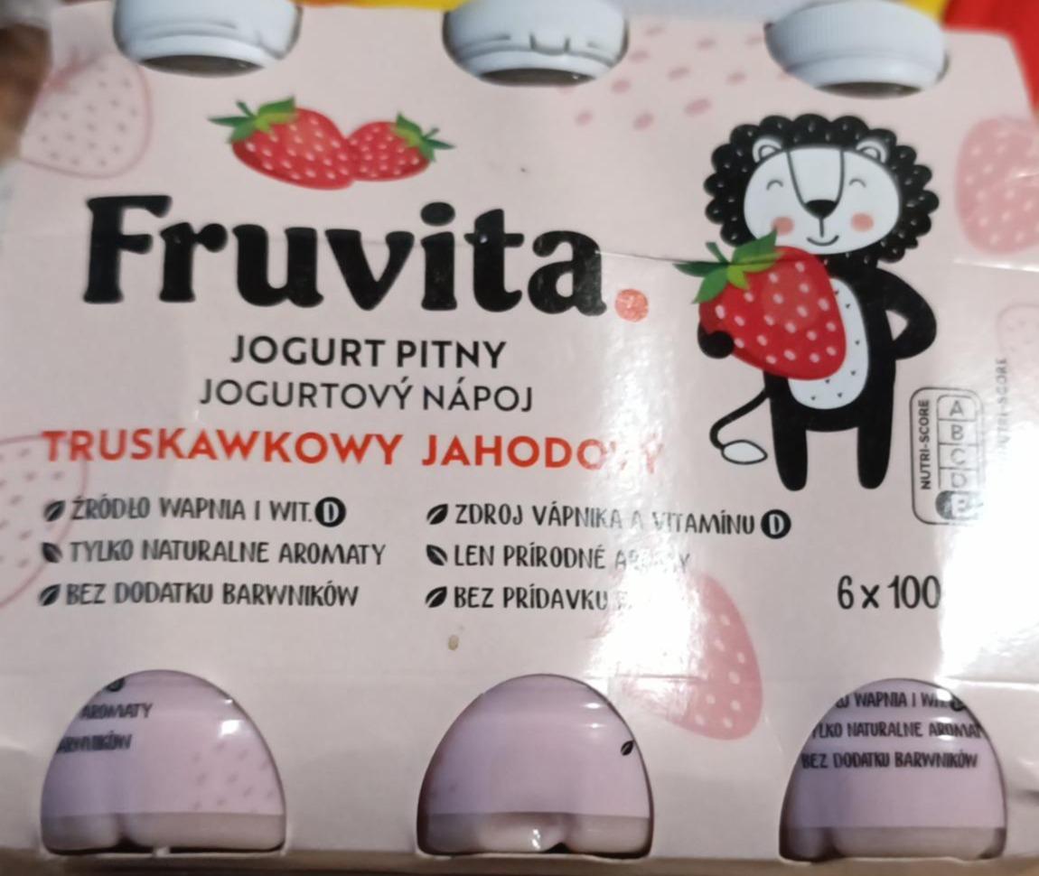 Zdjęcia - Jogurt pitny truskawkowy FruVita