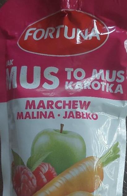 Zdjęcia - Mus marchew, malina, jabłko Fortuna