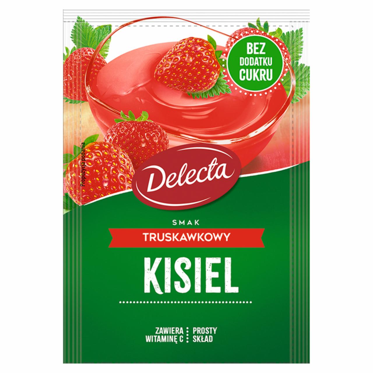 Zdjęcia - Delecta Kisiel smak truskawkowy 38 g