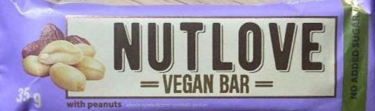 Zdjęcia - Vegan Bar with peanuts Nutlove