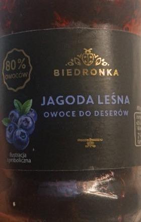 Zdjęcia - Jagoda leśna owoce do deserów Biedronka