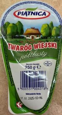 Zdjęcia - Twaróg wiejski półtłusty Piątnica