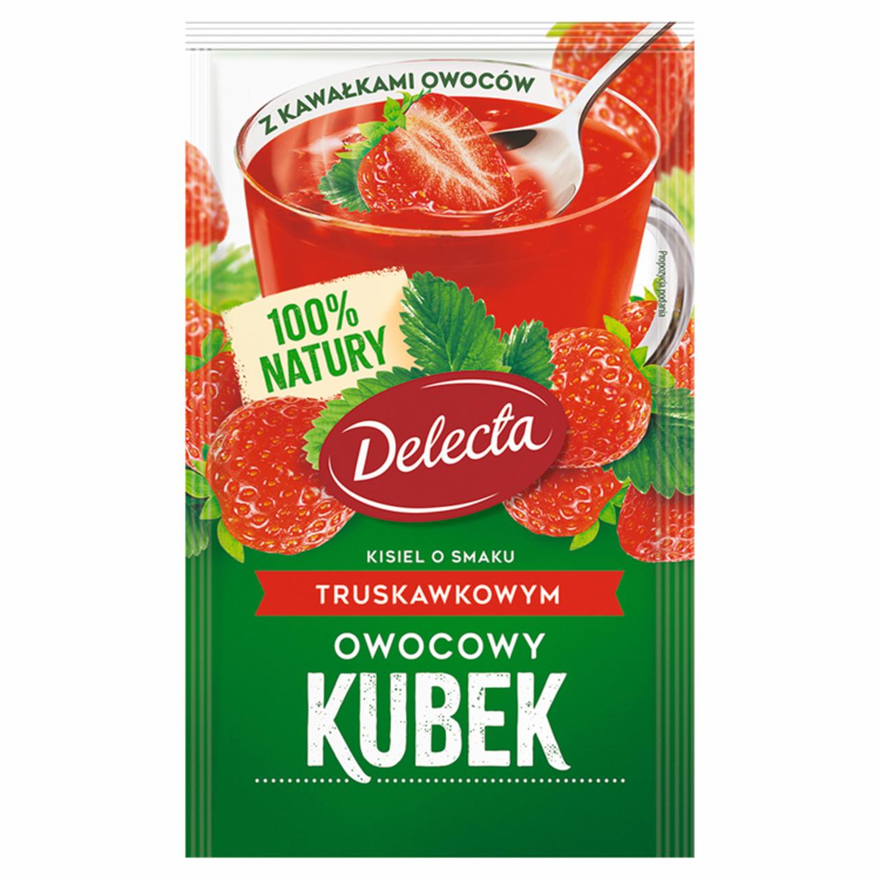 Zdjęcia - Delecta Owocowy kubek Kisiel smak truskawkowy 30 g