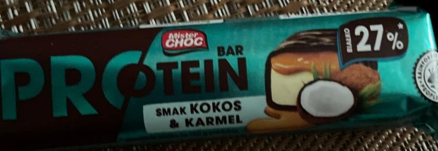 Zdjęcia - Protein bar kokos & karamel Mister Choc