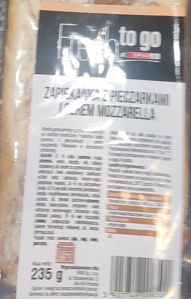Zdjęcia - zapiekanka z pieczarkami i serem mozzarela Fresh to go