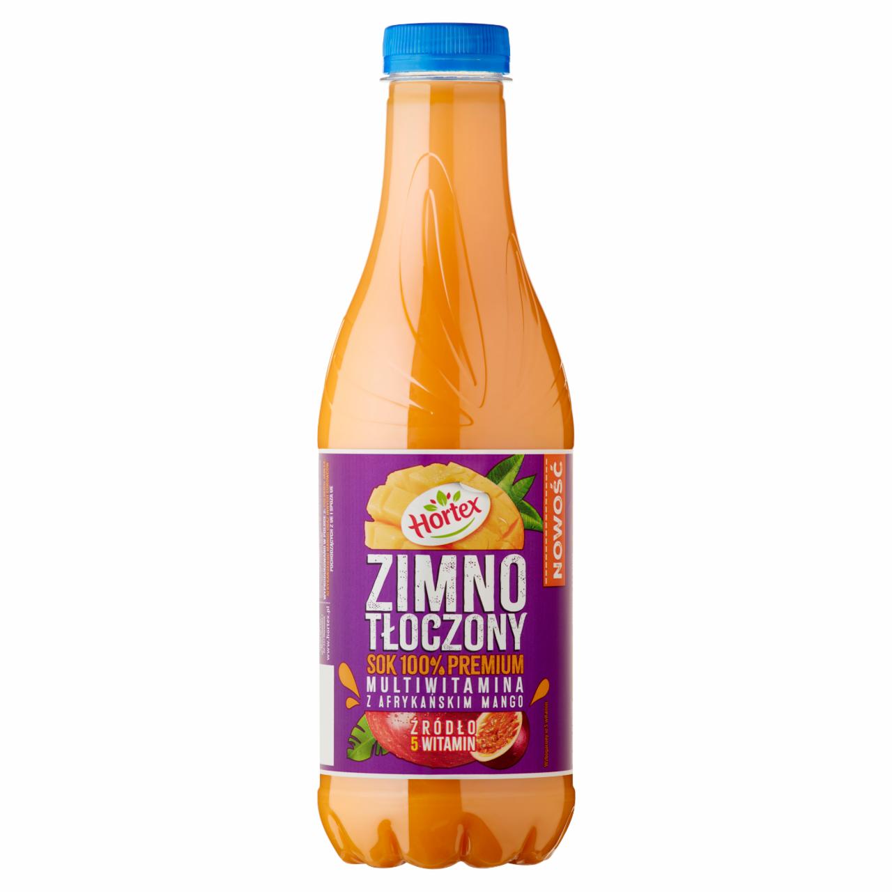 Zdjęcia - Hortex Sok 100% premium zimnotłoczony multiwitamina z afrykańskim mango 1 l