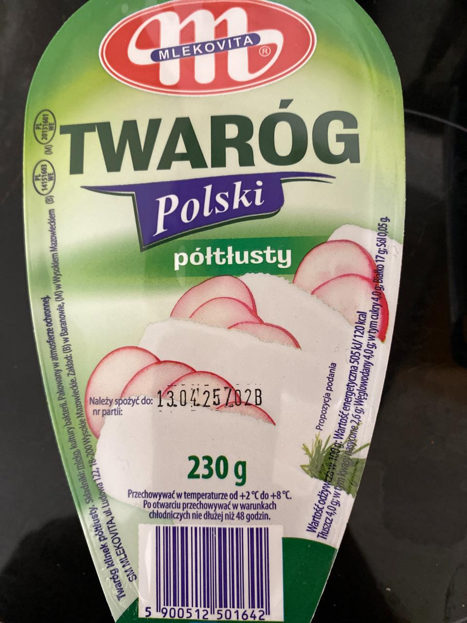 Zdjęcia - Twaróg polski półtłusty Mlekovita