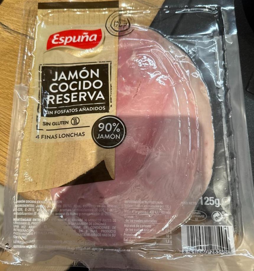 Zdjęcia - Jamón cocido reserva Espuña