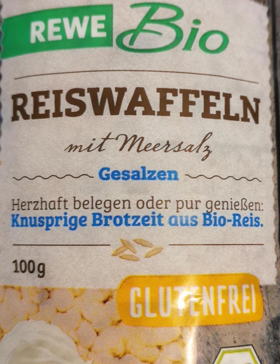 Zdjęcia - Reiswaffeln mit Meersalz Rewe Bio