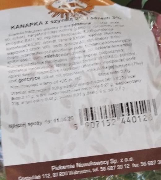 Zdjęcia - Kanapka z szynką i serem Piekarnia Nowakowscy