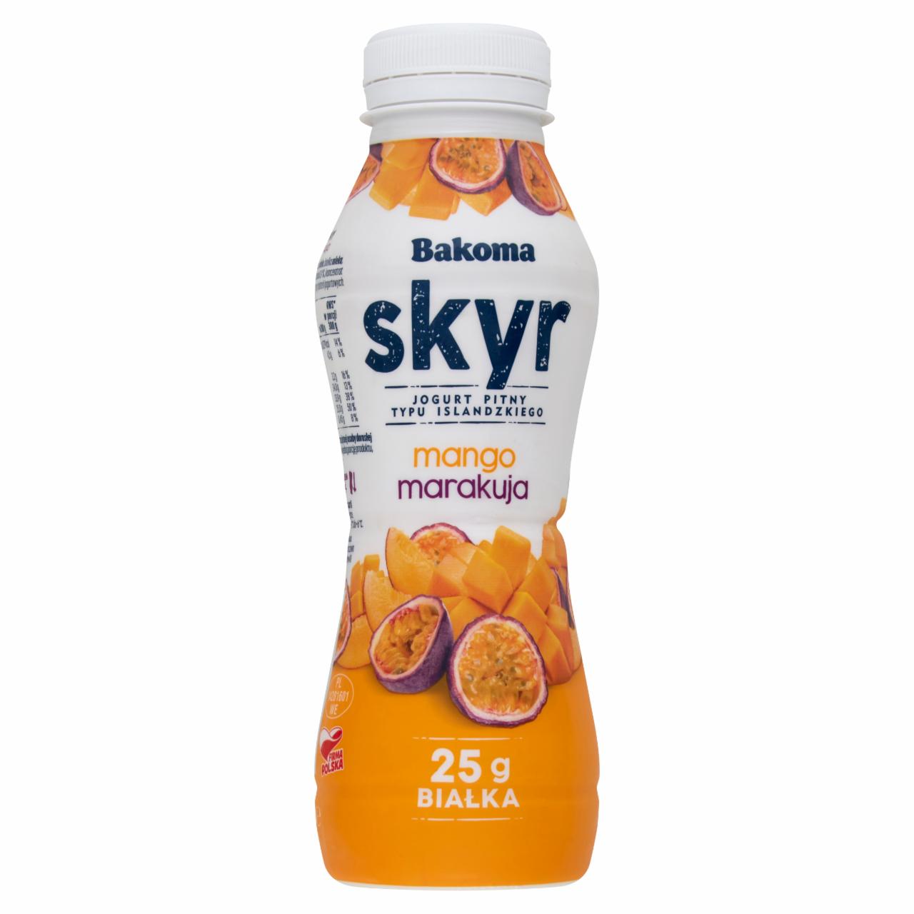 Zdjęcia - Jogurt pitny typu islandzkiego skyr mango marakuja Bakoma