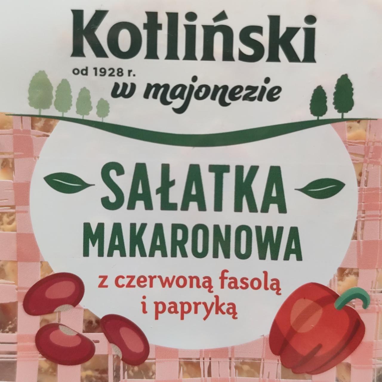 Zdjęcia - Sałatka makaronowa z czerwoną fasolą i papryką Kotliński