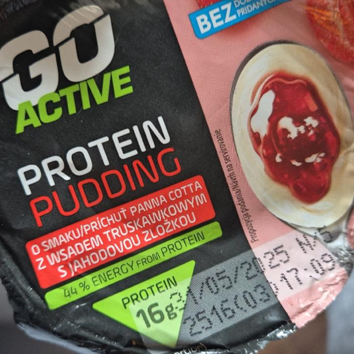 Zdjęcia - Protein pudding o smaku panna cotta z wsadem truskawkowym Go Active