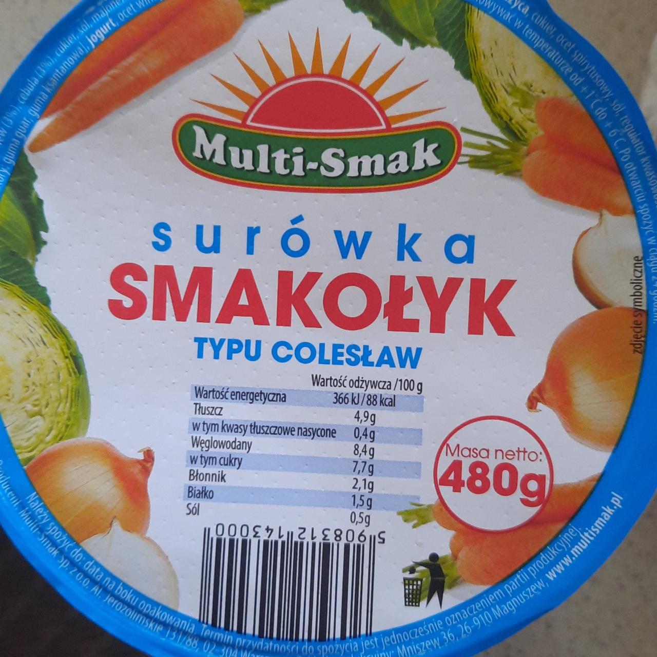 Zdjęcia - Surówka smakołyk typu colesław 480 g