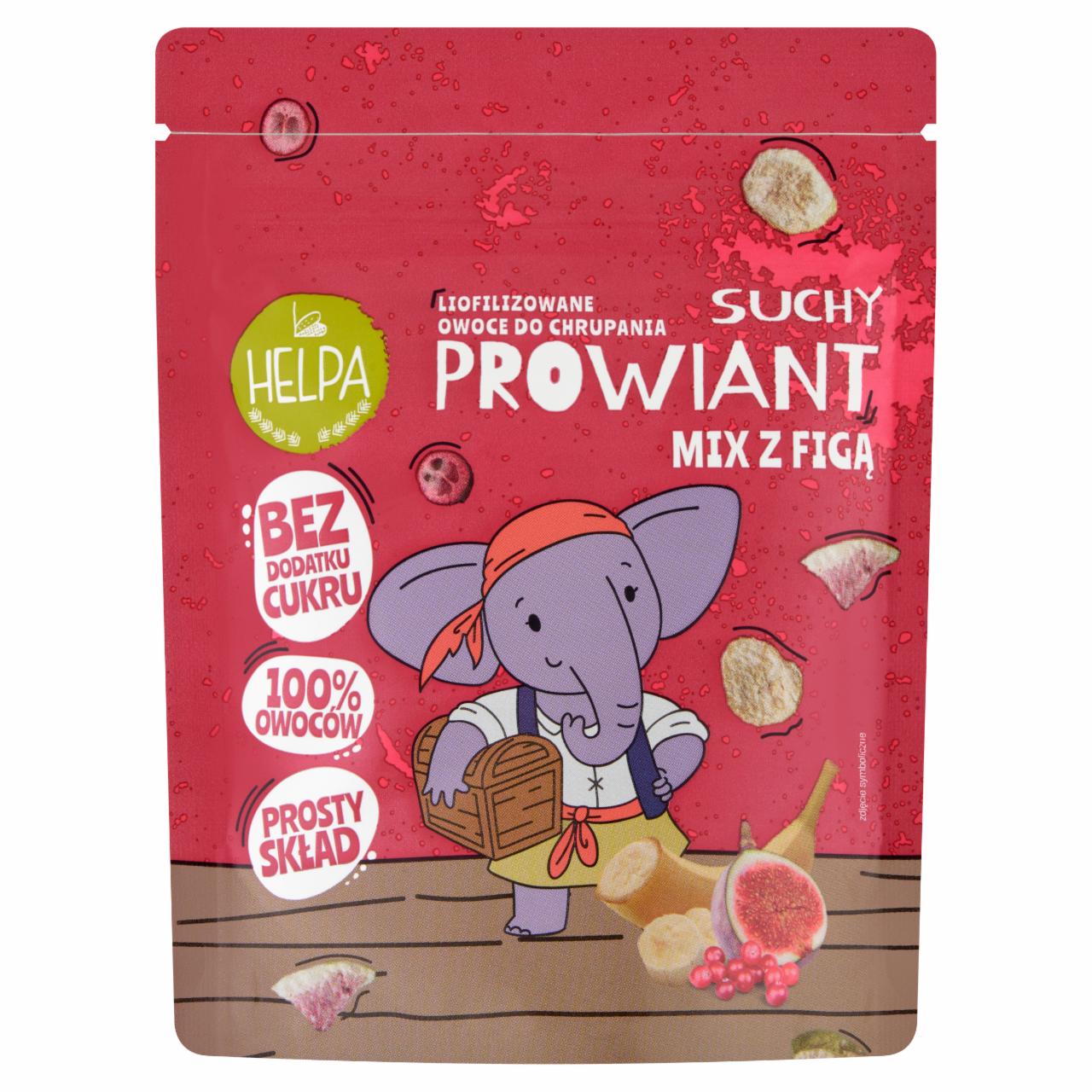 Zdjęcia - Helpa Suchy Prowiant Liofilizowane owoce do chrupania mix z figą 20 g