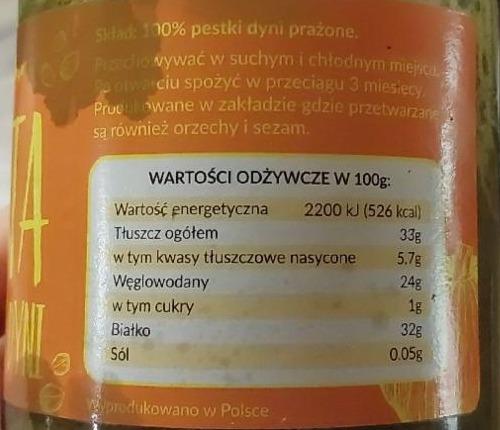 Zdjęcia - Pasta z pestek dyni KruKam