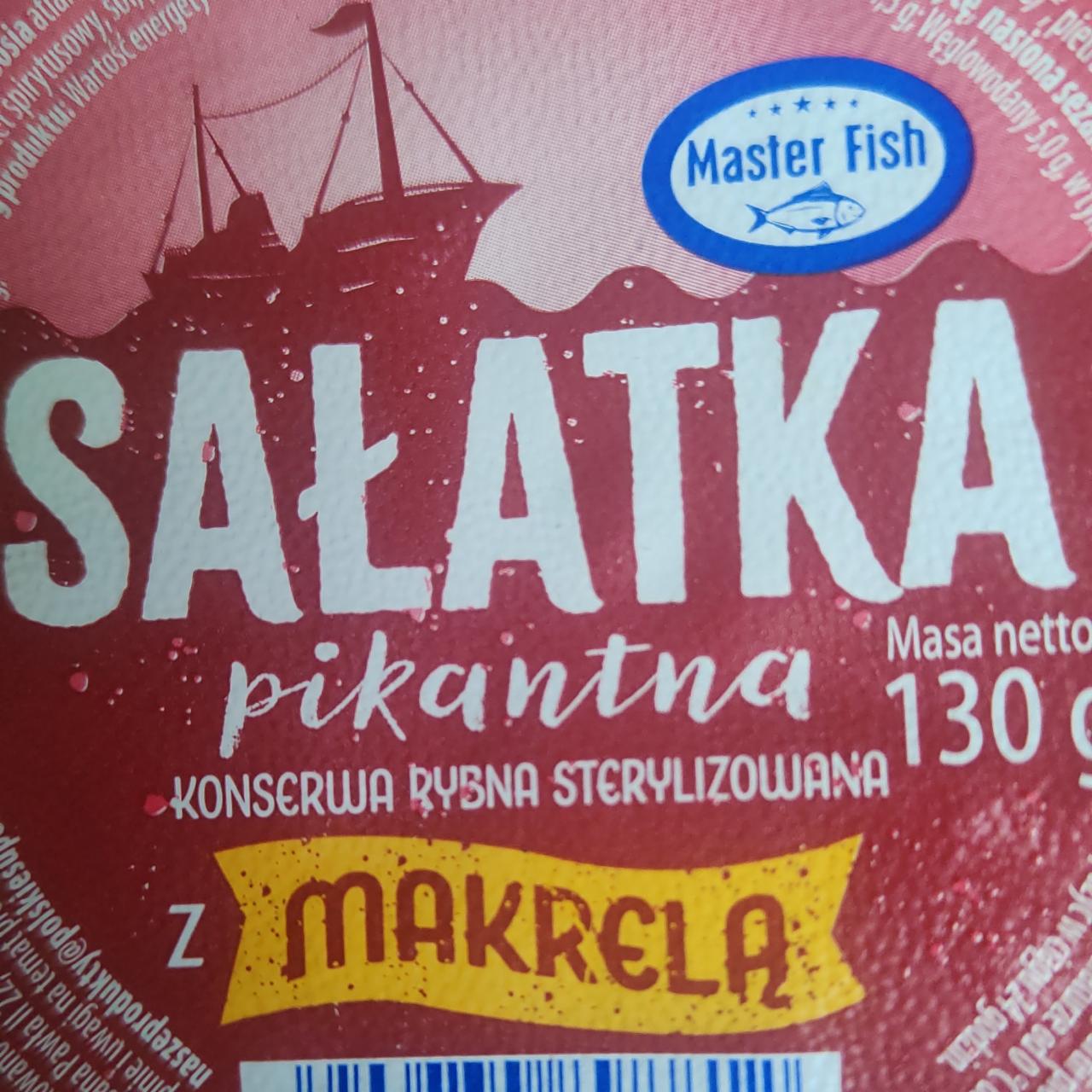 Zdjęcia - Sałatka pikantna z makrelą Master fish 130g