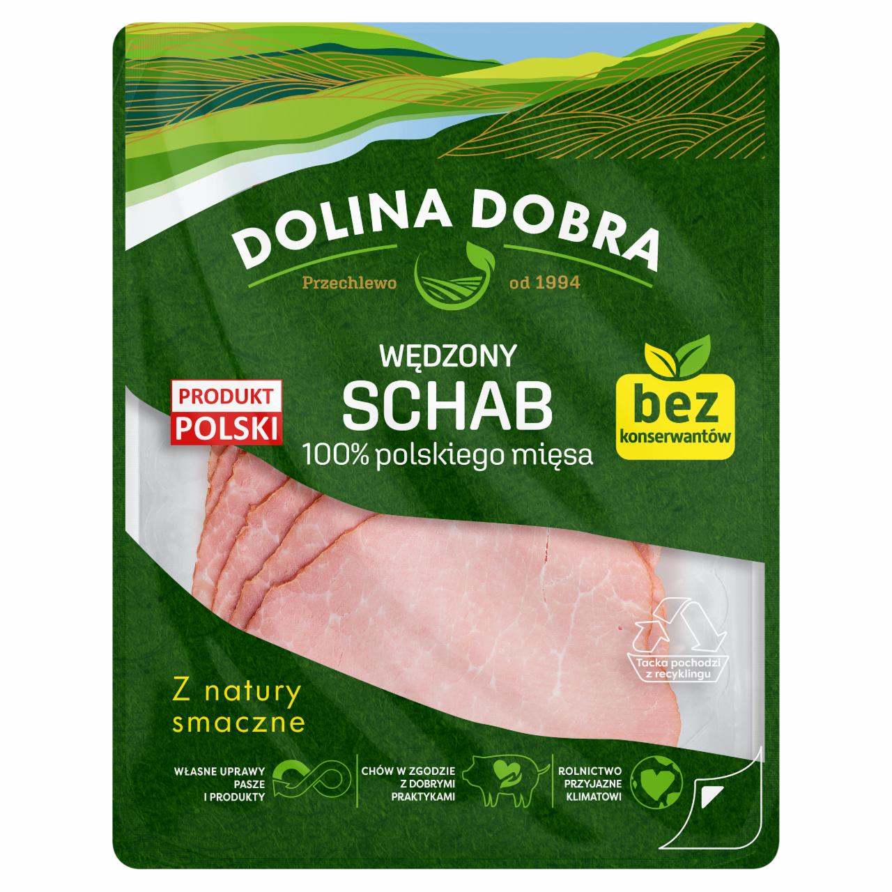 Zdjęcia - Dolina Dobra Wędzony schab 100 % mięsa 100 g