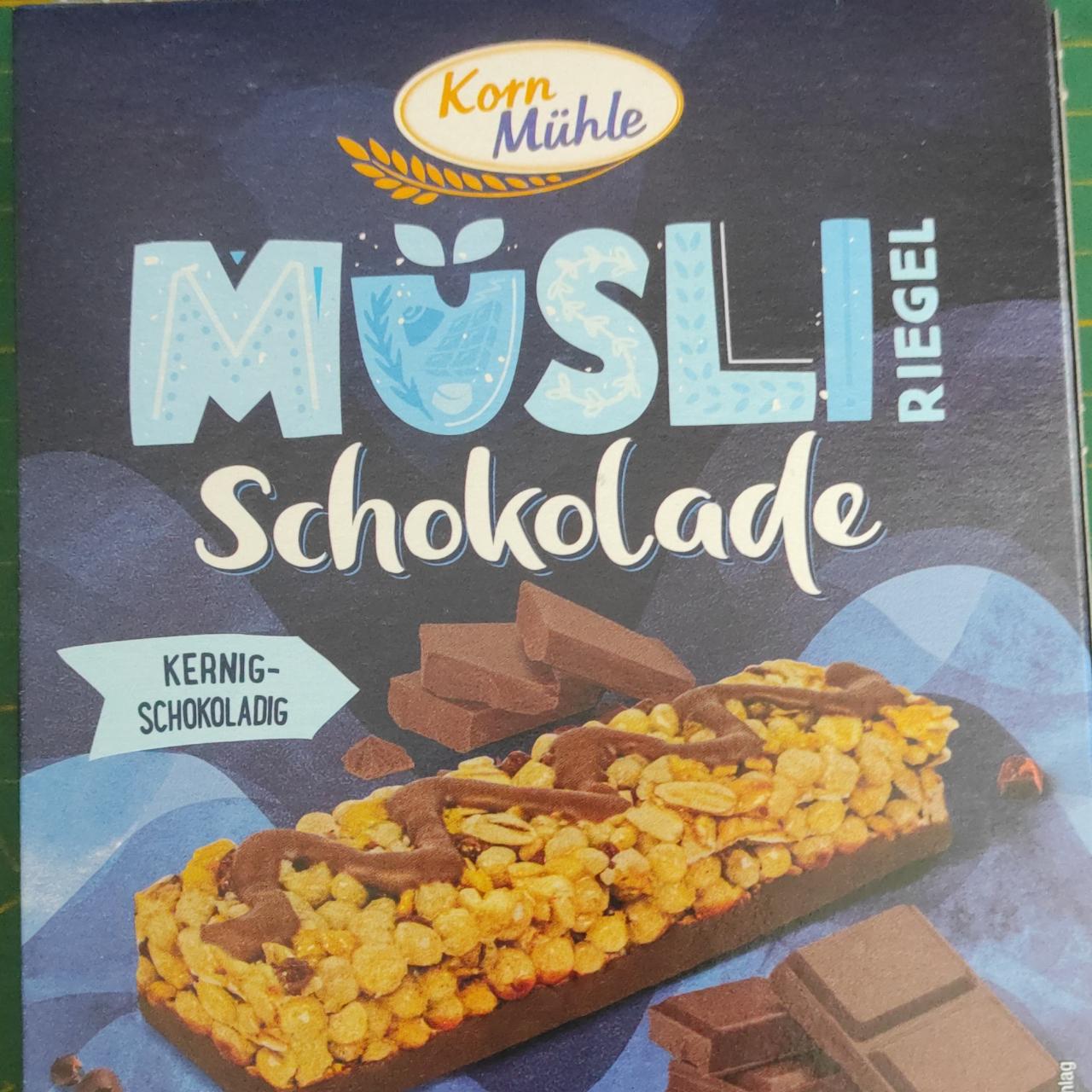 Zdjęcia - Müsli riegel schokolade Korn Mühle