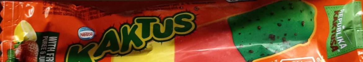Zdjęcia - Kaktus Lody wodne o smaku cytrynowym i sorbet truskawkowy 45 ml
