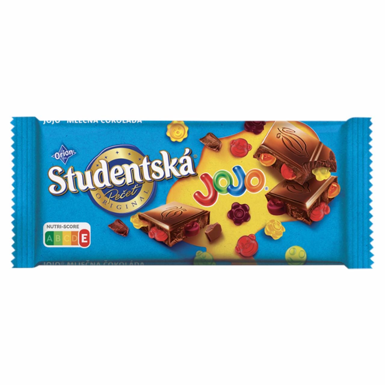 Zdjęcia - Orion Studentská Jojo Mleczna czekolada z żelkami o smaku owocowym 150 g