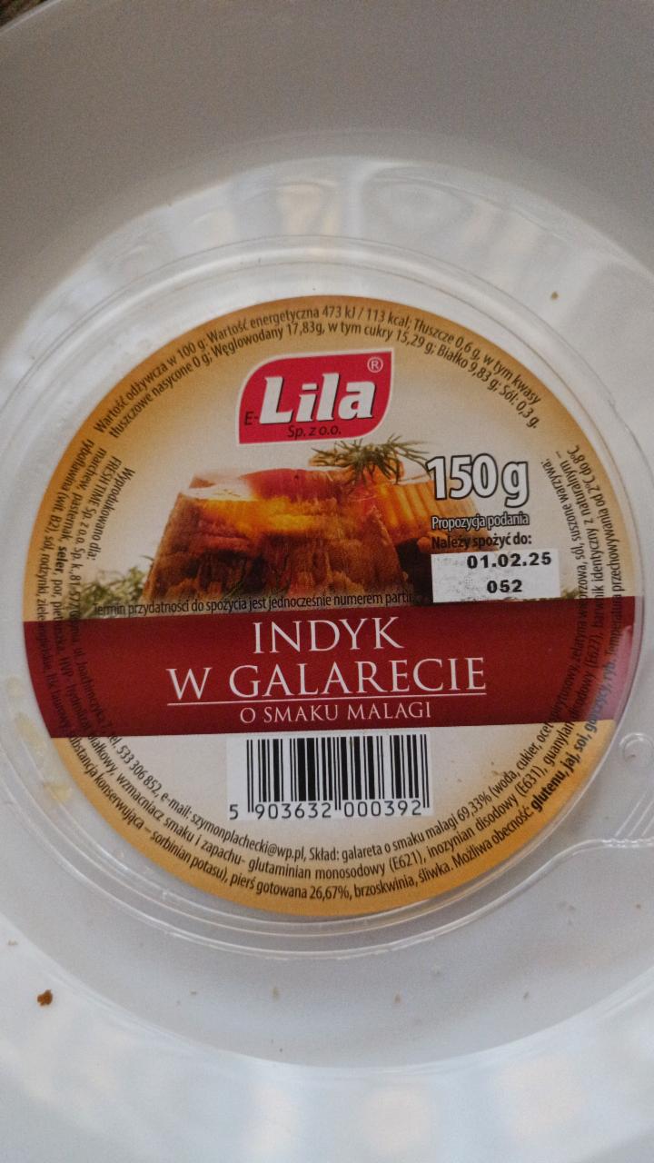 Zdjęcia - Indyk w galarecie o smaku malagi Lila