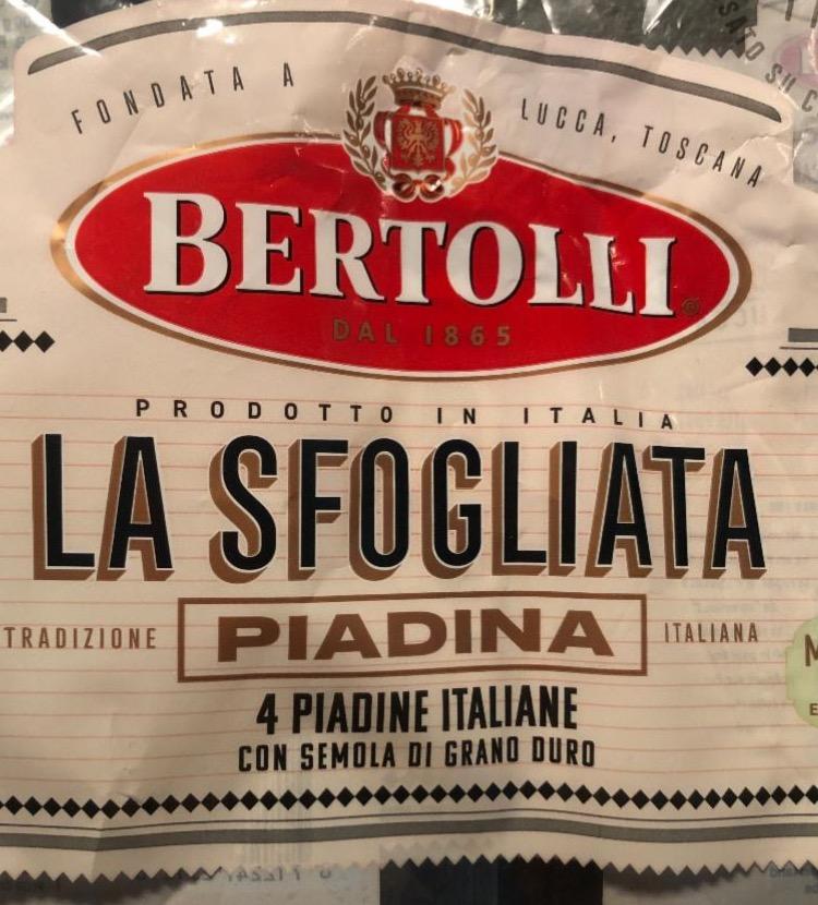 Zdjęcia - La sfogliata piadina Bertolli