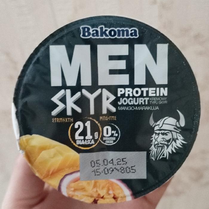 Zdjęcia - Bakoma Men Jogurt kremowy typu skyr o smaku waniliowym 300 g